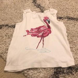 Pink flamingo tank top